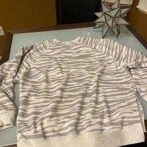 Aerie grey tiger stripe sweatshirt size small